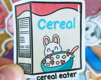 Cereal Eater Funny Vinyl Sticker
