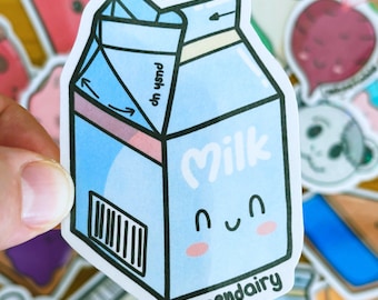 Legendary Funny Milk Carton Vinyl Sticker