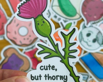 Thorny Thistle Vinyl Sticker