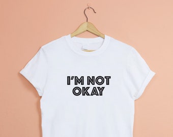I'm Not Okay My Chemical Romance Band T-Shirt - mcr tee, suicide prevention gift, okay not to be okay, mental health, depression tshirt