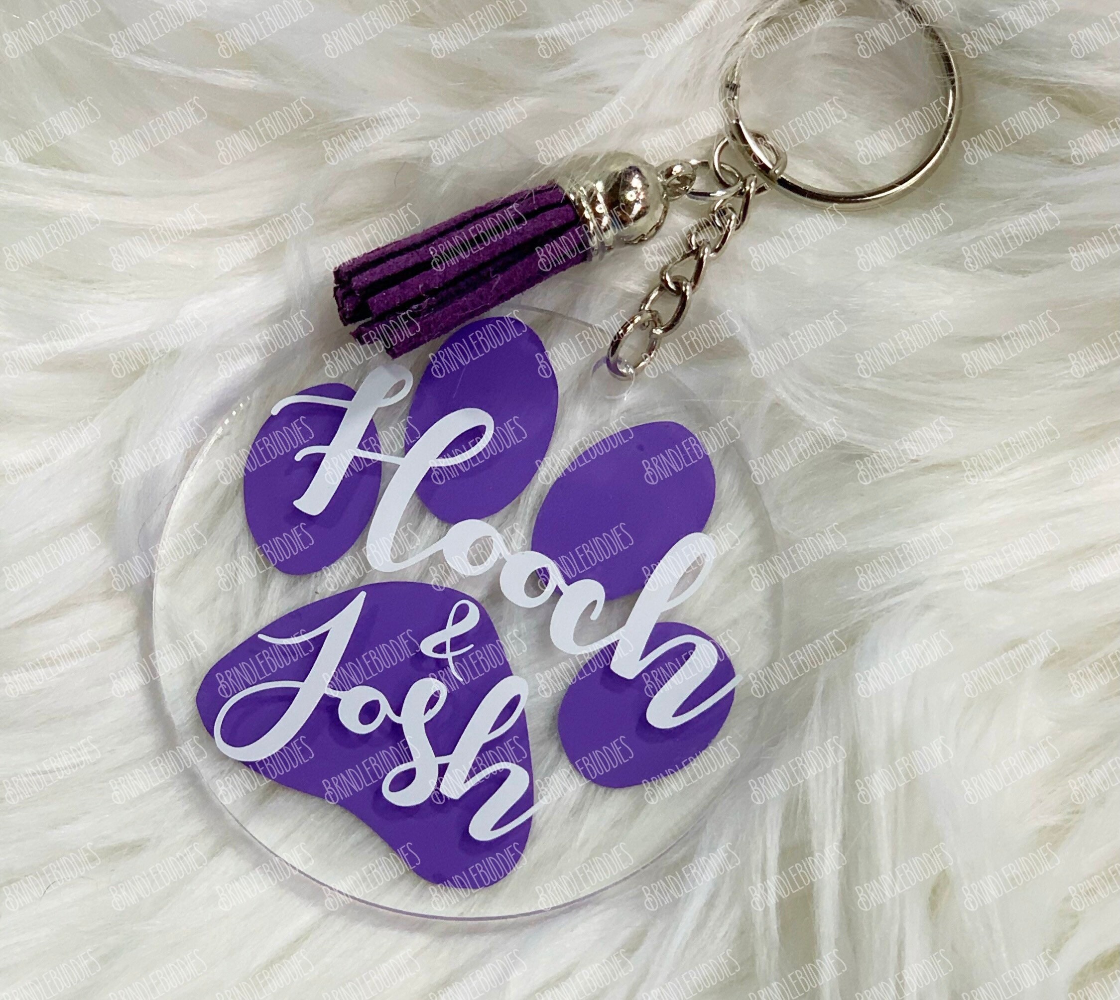 Custom Keychain Acrylic Keychain Dog Paw Rescue Mom Paw Print Etsy UK