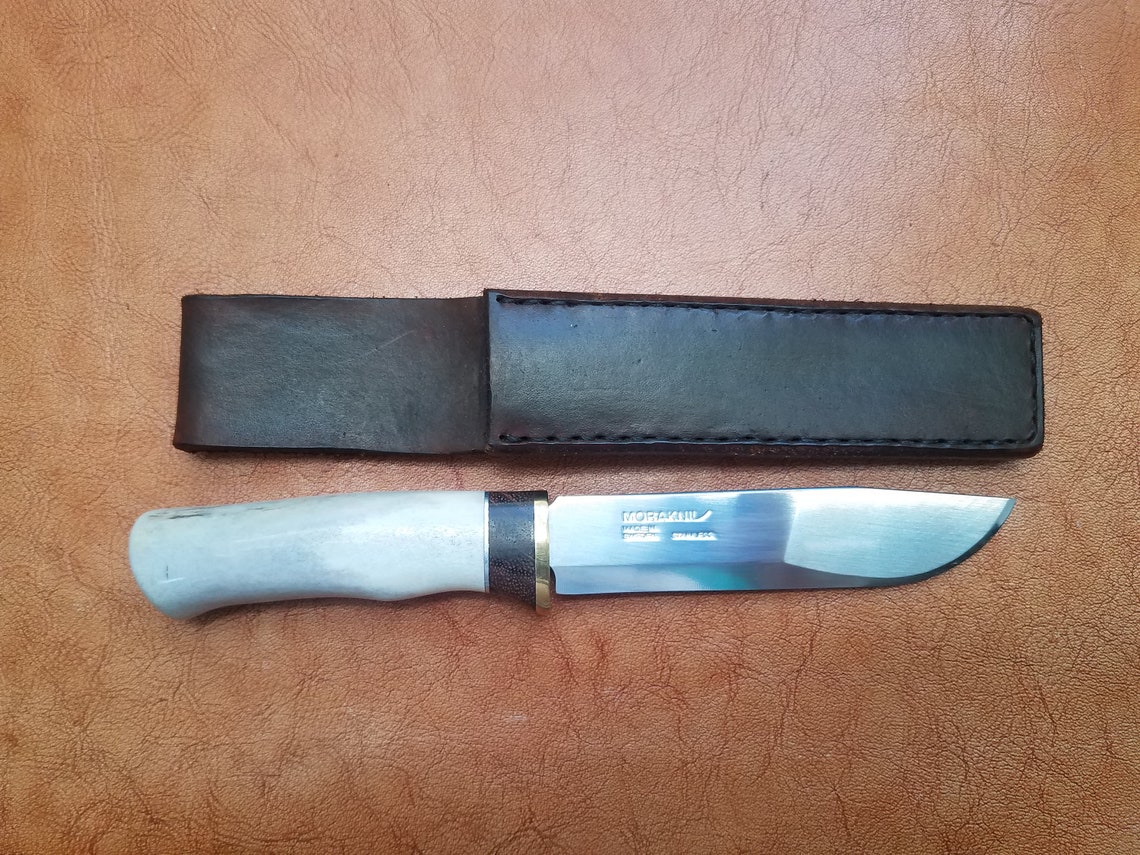MORAKNIV hidden tang knife with antler handle Etsy