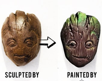 Scultura Di Chicco Di Caffè Dipinto - GROOT - Valeriano Fatica & Fausto Palumbo