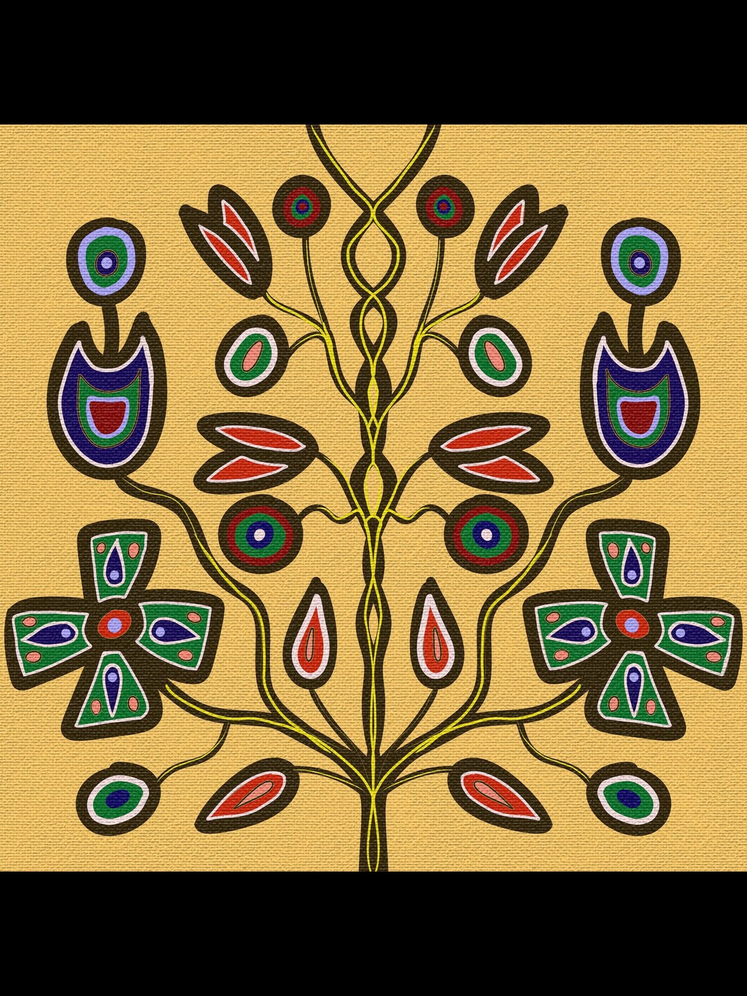 Anishinaabe Floral Art Print, 8.5x11 - Etsy