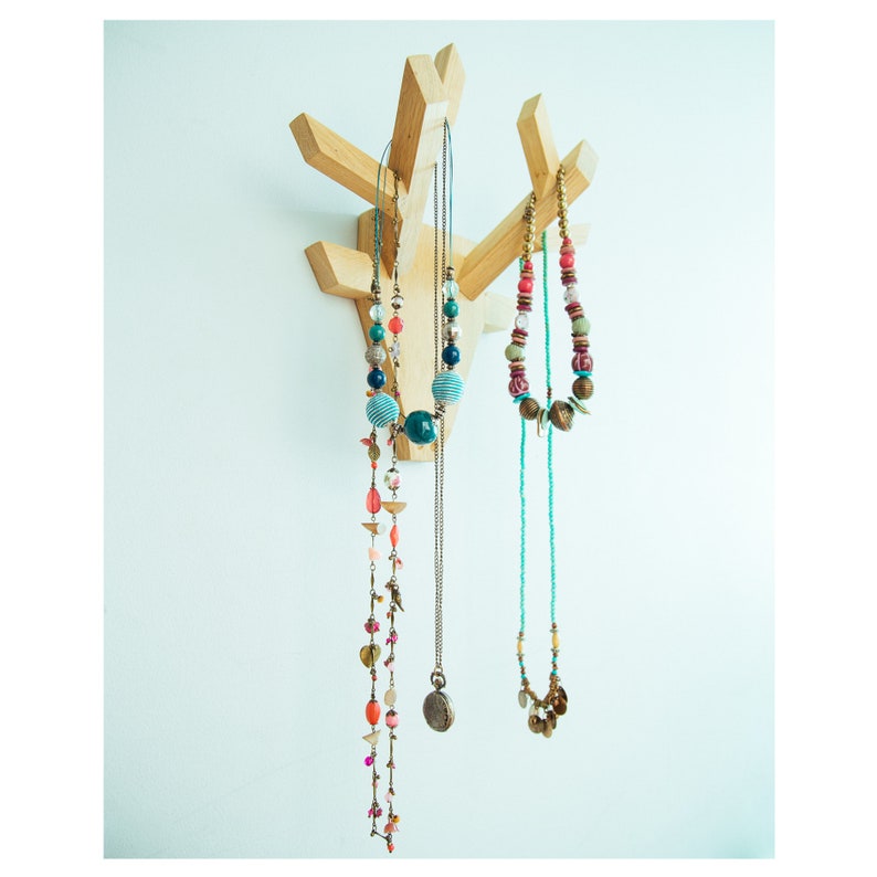 The Stag Wall Mount Trophy Coat Rack Minimal Jewlery Etsy