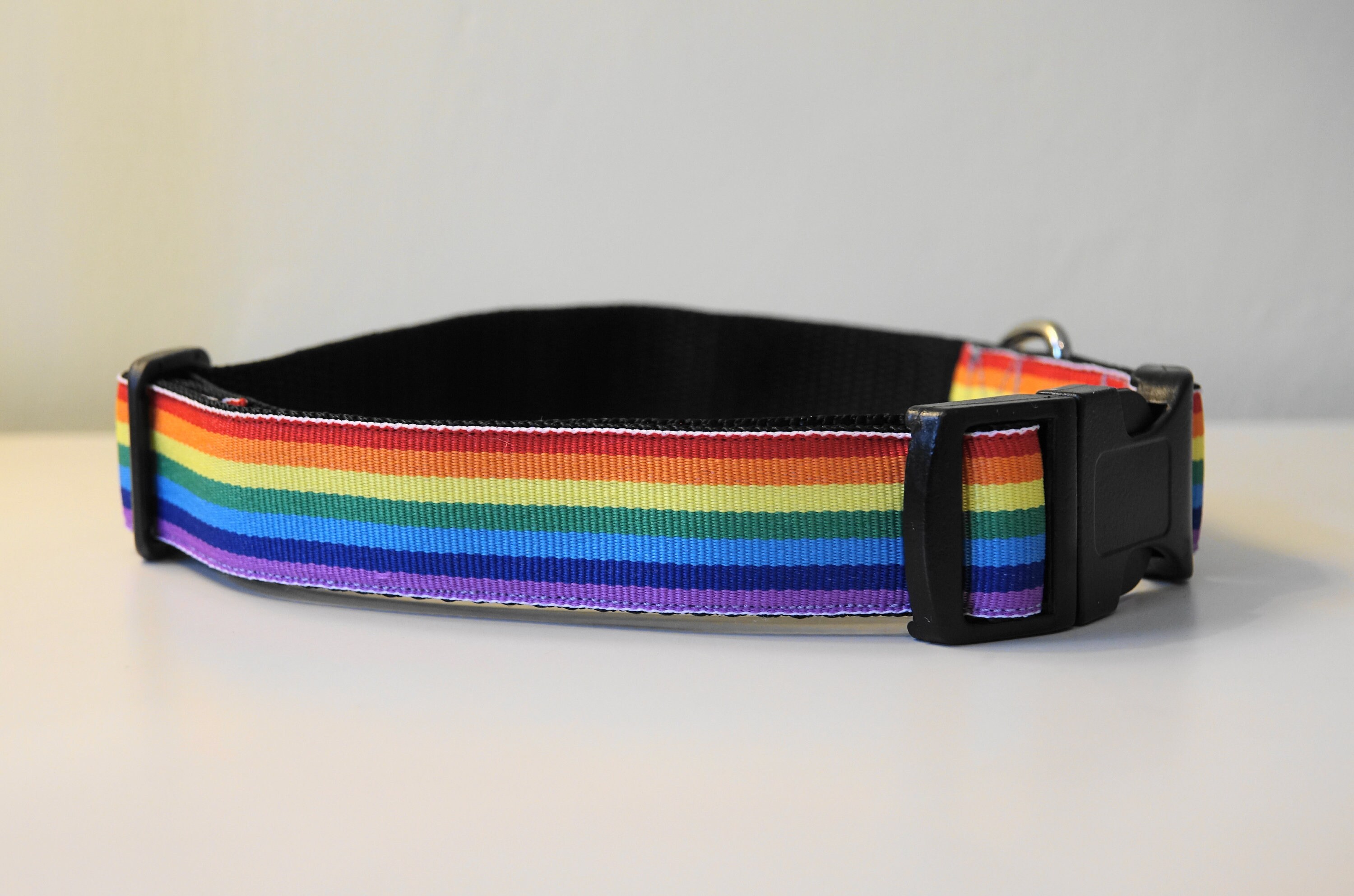 Rainbow Dog Collar Handmade Collar PRIDE Pet Accessories Etsy