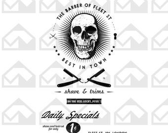 Sweeney Todd png, skull, Skeleton