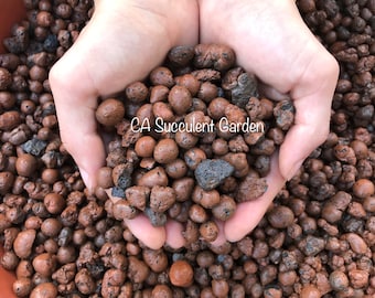Expanded Clay Pebbles Pellets Grow Media ingredient substrate for Succulent Cactus Orchid Bonsai soil mix, top dressing