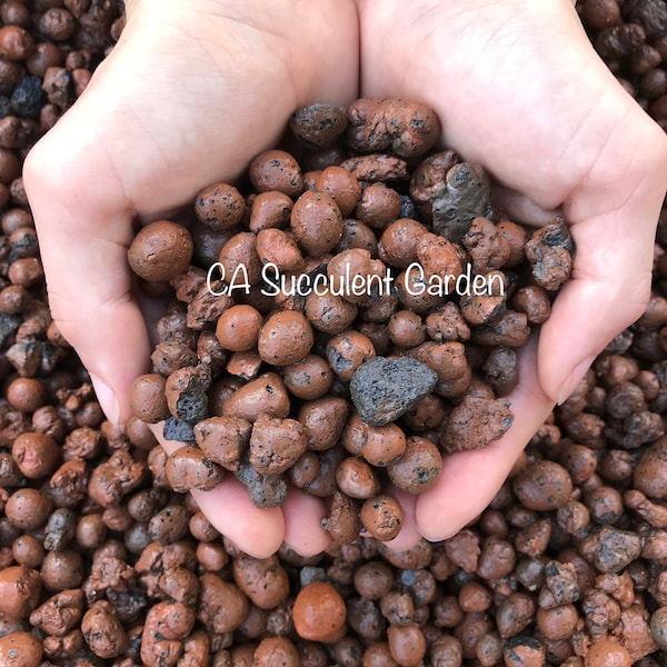 Expanded Clay Pebbles Pellets Grow Media ingredient substrate for Succulent Cactus Orchid Bonsai soil mix, top dressing
