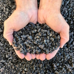 Black Lava Rock for Succulent Cactus Orchid Bonsai mix top dressing substrate