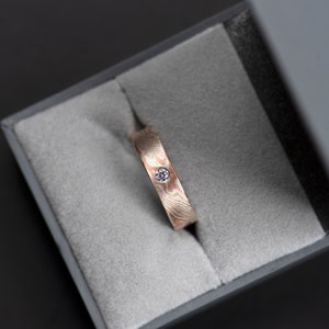 Diamond mokume gane wide band