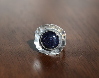 Blue Sand Stone Ring