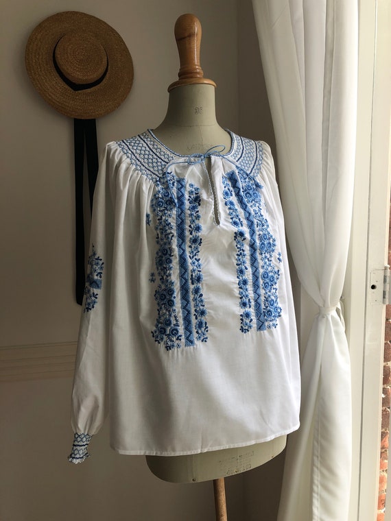 Vintage 1970's Bohemian Peasant Blouse