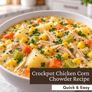 Crockpot Chicken Corn Chowder Recipe