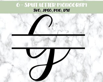 Download Split Letter G Etsy