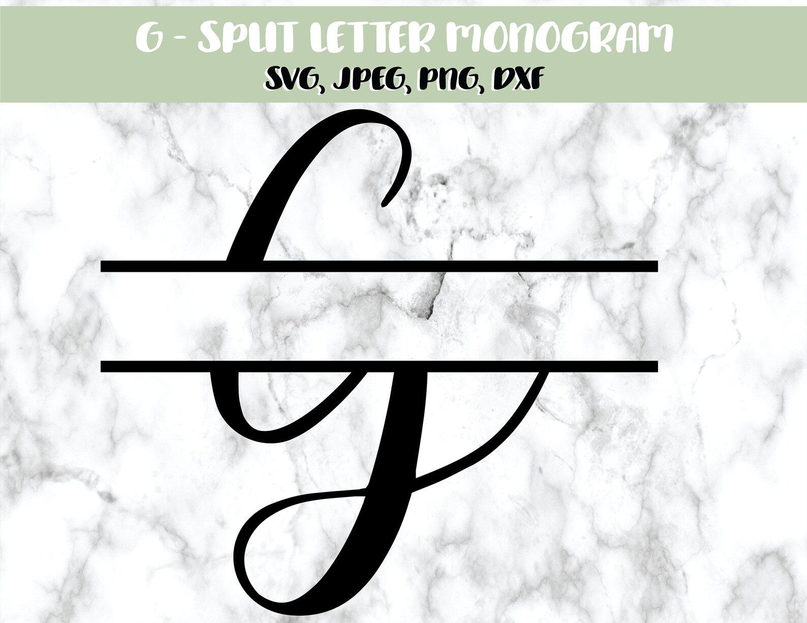 Download G Split Letter Monogram SVG | Etsy