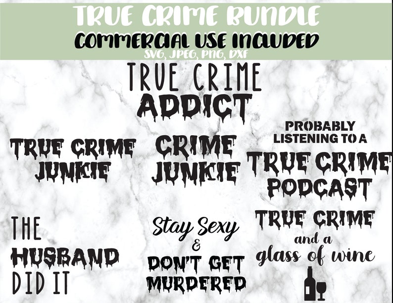 Download True Crime Bundle Svg True Crime Svg Crime Junkie Svg Etsy