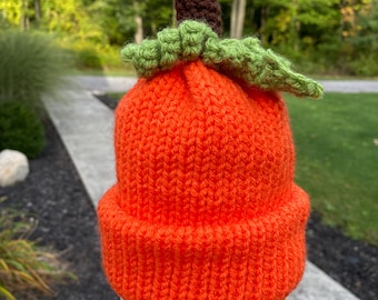 Sombrero de calabaza para bebé - Halloween - Otoño - Calabaza para bebé