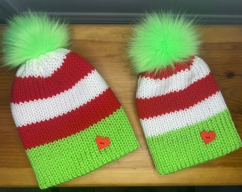 Grinch Beanie- Child/Toddler