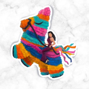 Selena Quintanilla Piñata Sticker: Waterproof Vinyl Decal