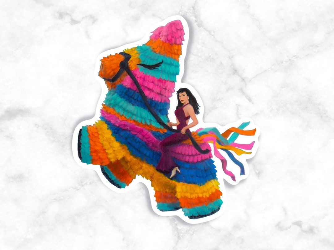 Selena Quintanilla Piñata Sticker: Waterproof Vinyl Decal - Etsy