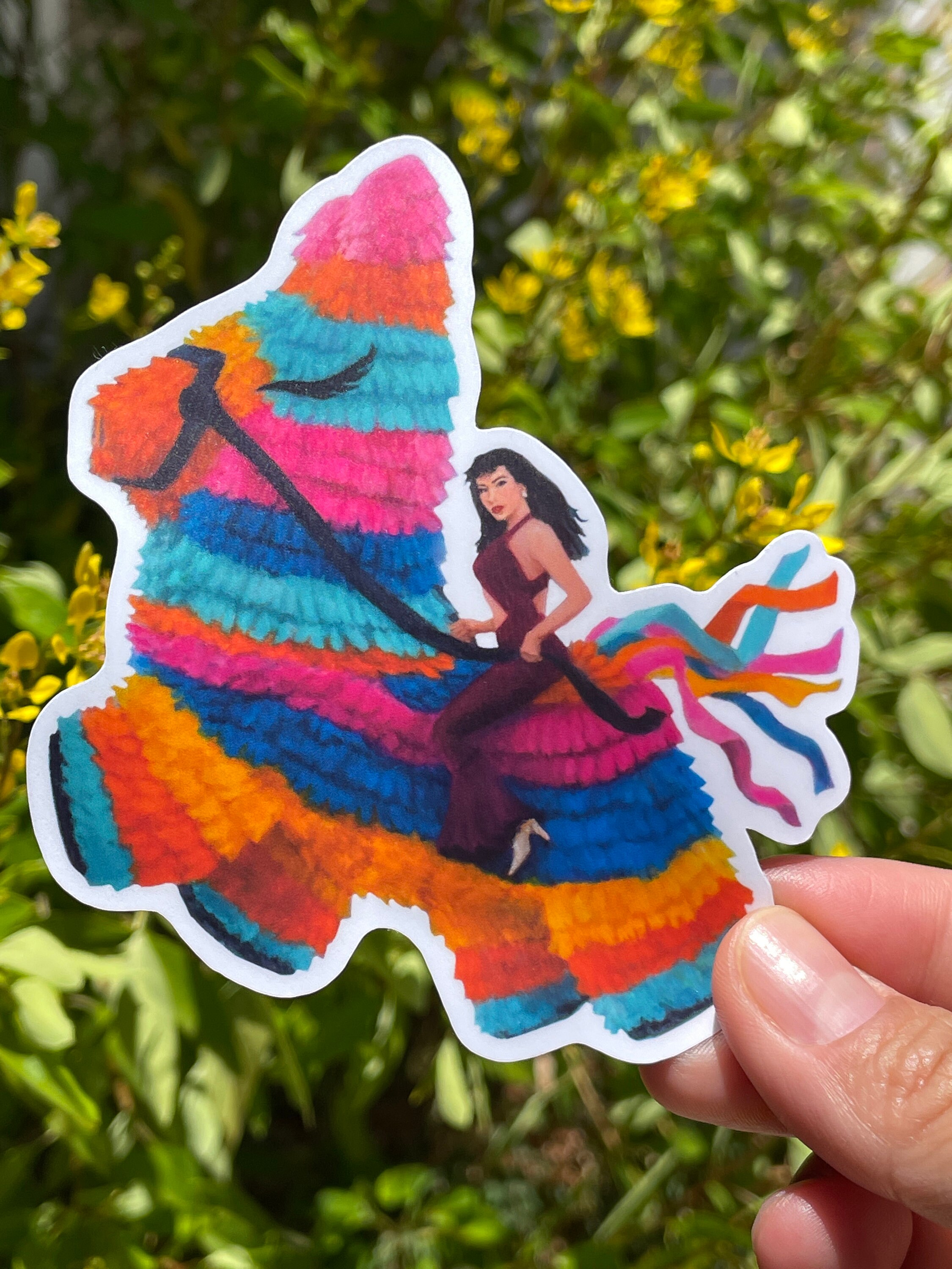 Selena Quintanilla Piñata Sticker: Waterproof Vinyl Decal - Etsy