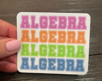 ALGÈBRE - Professeur de mathématiques Sticker
