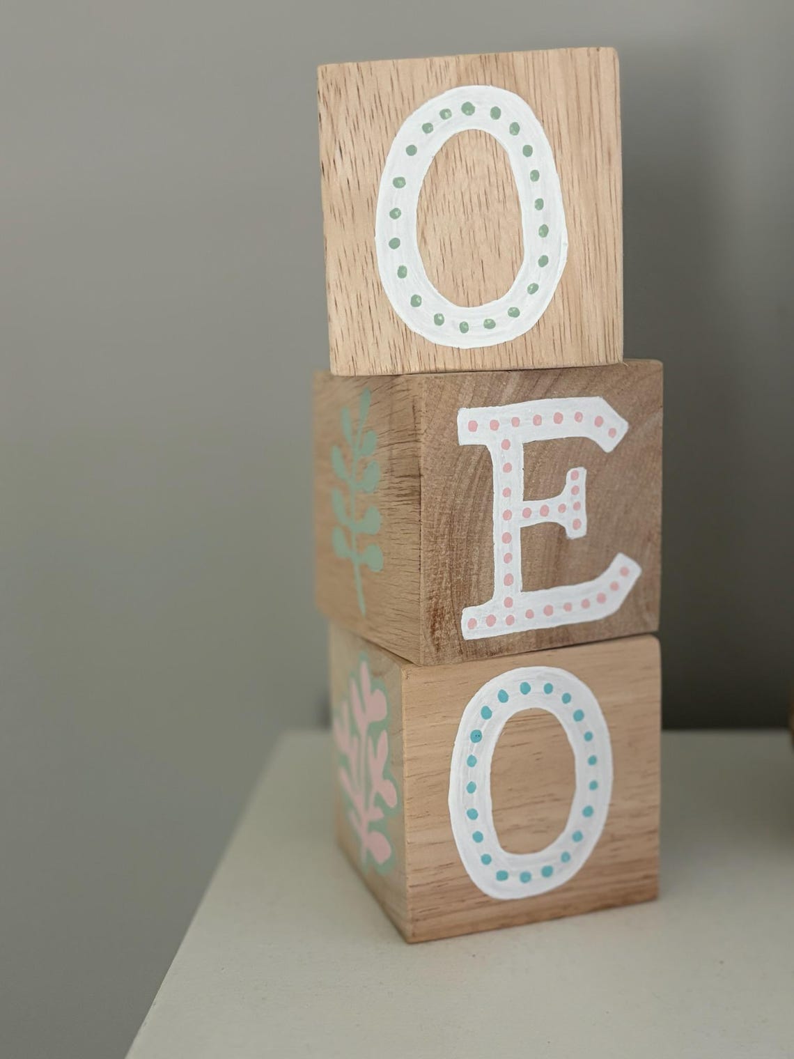 Personalized Hand Painted Initial (or Name) Blocks for Baby's/kid's ...