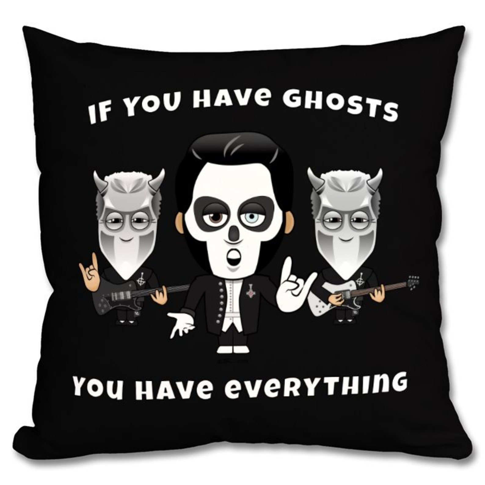 Ghost Band Cushion for Birthday or Any Occasion With Option to
