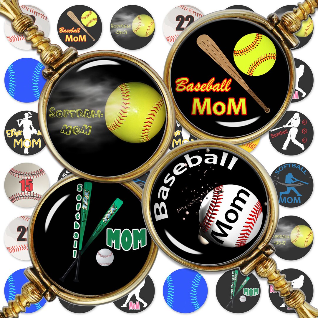 Baseball Digital Collage Sheetbaseball Moms Collage Etsy