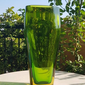 Flavio Poli Seguso large glass vase 1961