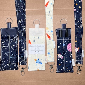 Lanyard - Pen Holder - Handmade - Keyring - Stars - Constellations  - Office - Back to School - Work - Teacher Gift