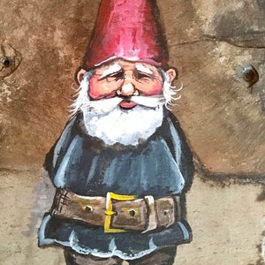Scandinavian Decor, Gnome Slate Painting, Troll,Hand Painted Slate, Swedish Decor