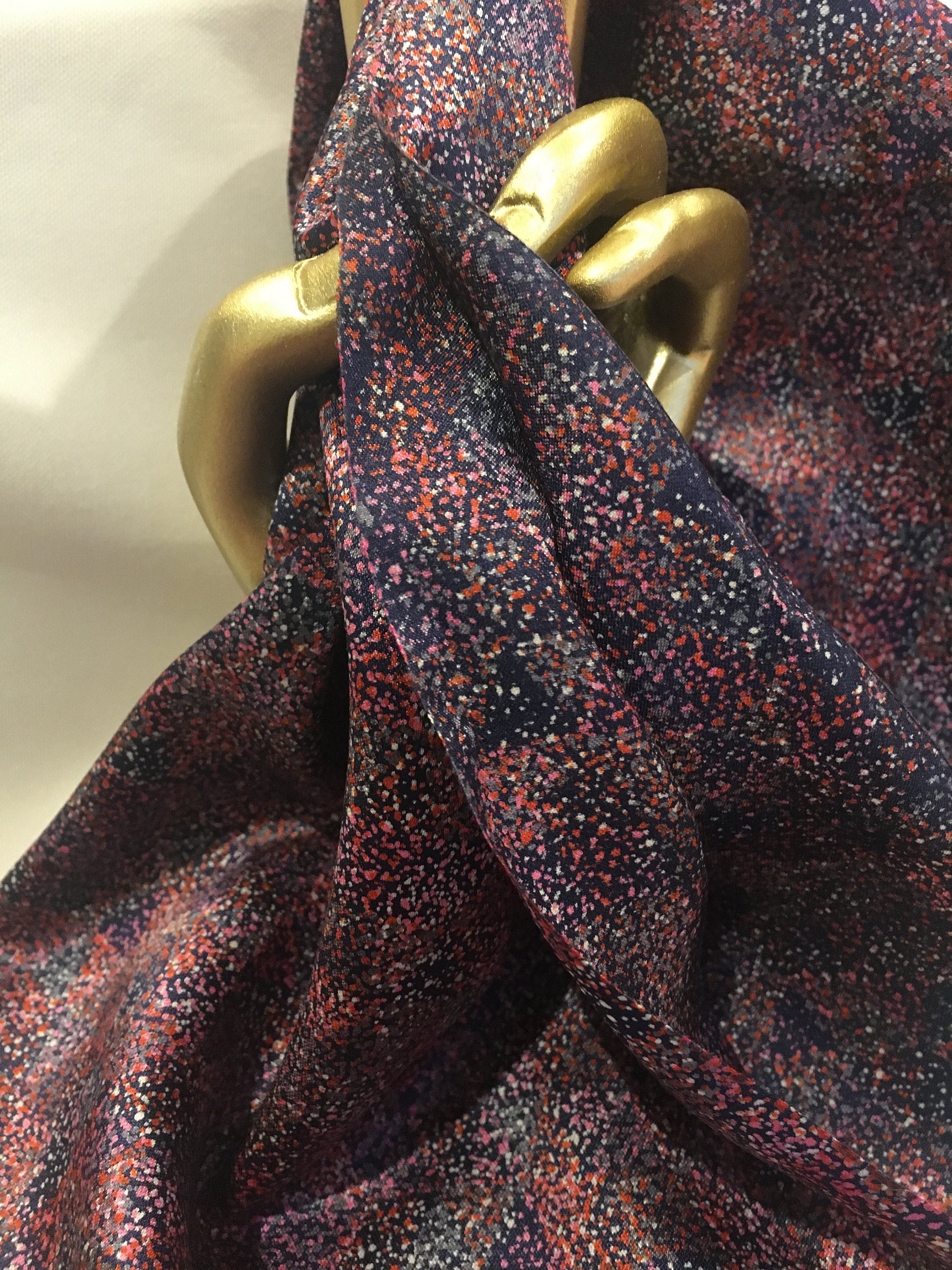 Caramel Cream Charmeuse Silk Fabric main image 1