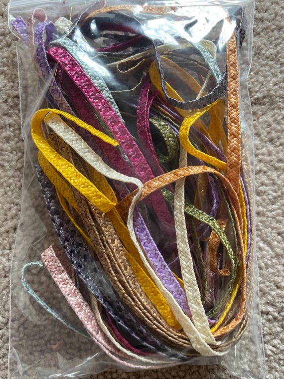 Grab Bag, Hat Straw, 10 Assorted Colors, 1/4