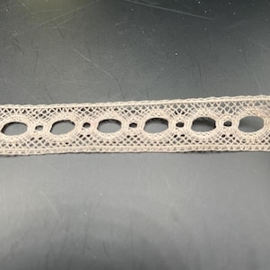 Antique Vintage Lace, Rosey Beige, 1/2”  all cotton, Made in France