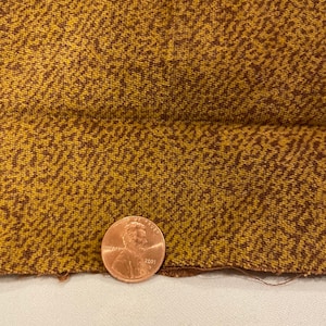Velveteen, Vintage, all Cotton  Gold/brown 1/4 or 1/2 yard cuts,  44” wide