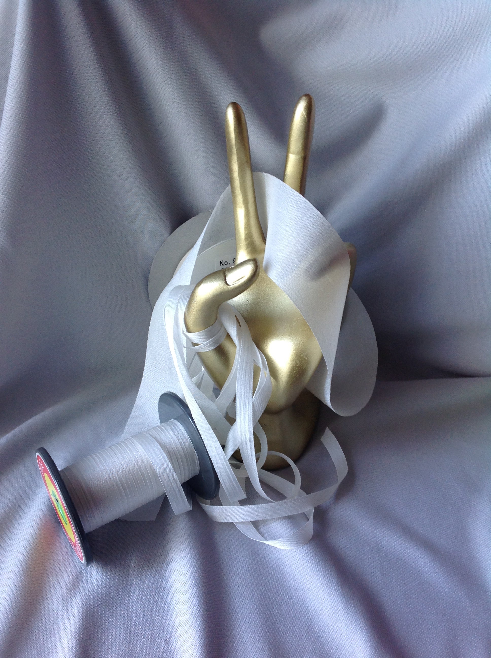 chisaki Milai-size2 D.Beige×Blue ribbon 2, 4, 7, 13, & 32 Mm, Silk Ribbon, NATURAL, #1 Made in Japan - Etsy