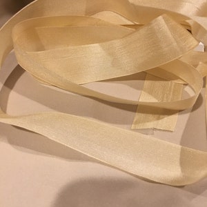 13 mm silk ribbon, color #35, ecru, No longer availble