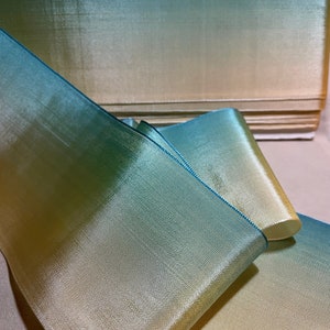 Antikes Vintage französisches Ombre Taftband 3 ”breit.