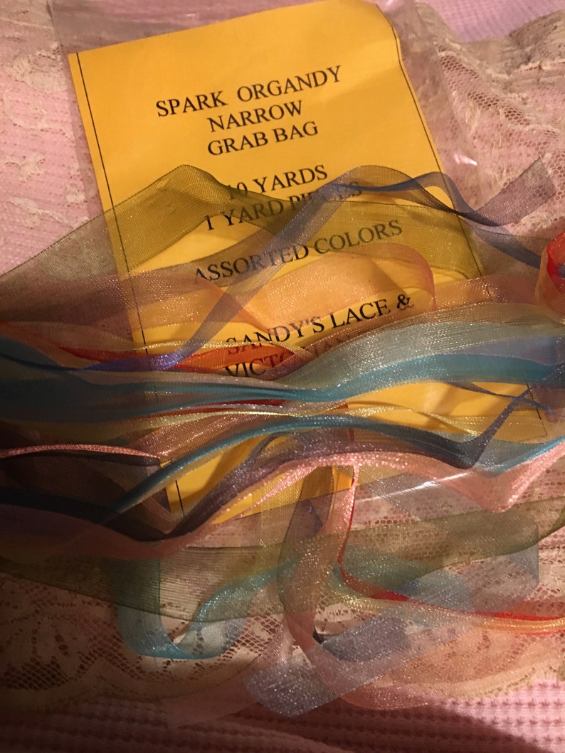 Grab Bags, Spark Organdy Ribbon, Assorted Color and Sizes From 5 to 9 ...