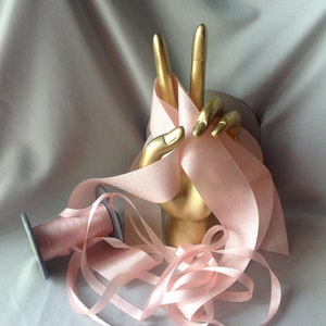 2, 4, 7, 13 & 32 mm, Silk ribbon,  LT DUSTY ROSE, #157,  Made in Japan