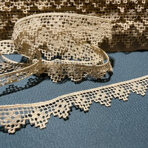 Antique Vintage Lace, Dark Beige, all cotton, Made in France