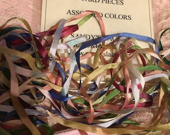 GrabBags, 4mm Silk Ribbon, Assorted  colors, 20 yard pack