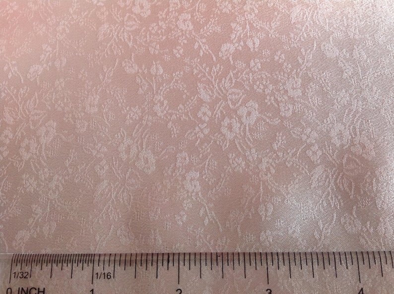 Silk Jacquard Fabric BLUSH PINK dyed to match silk ribbon Etsy