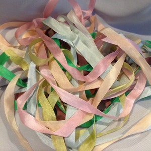 GrabBags, 7 mm Seidenband. Verschiedene Farben, 10 Meter Packung