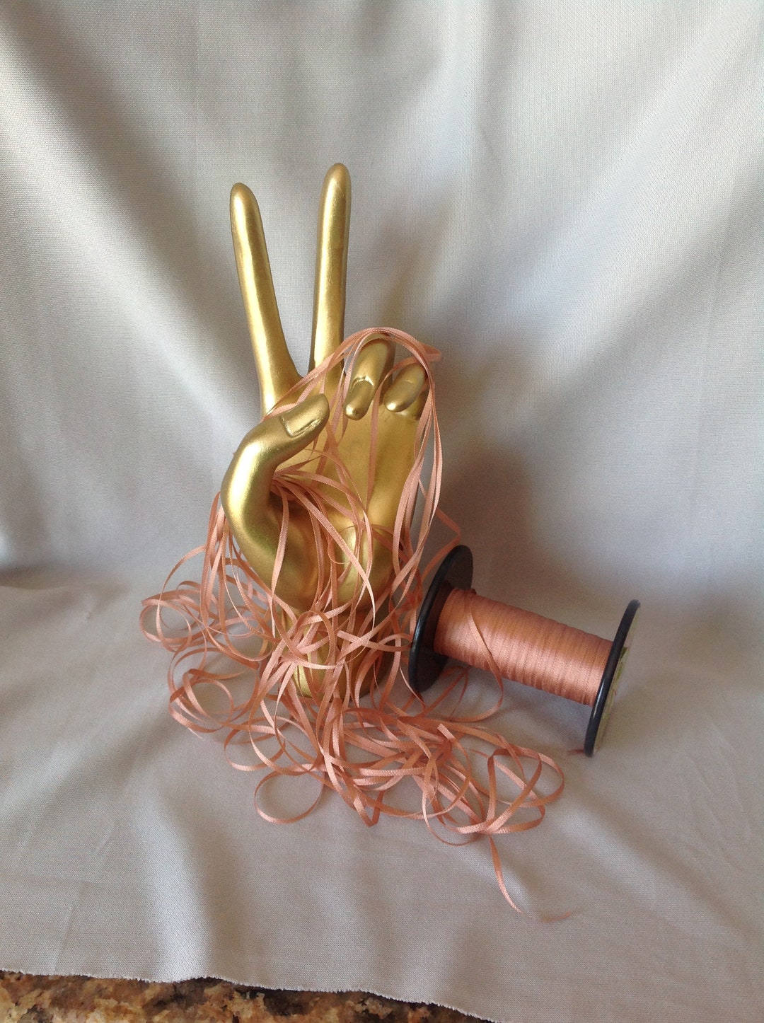 2 & 4 Mm Silk Ribbon, CAMEL #139, 4 or 20 Yard Cuts, 100