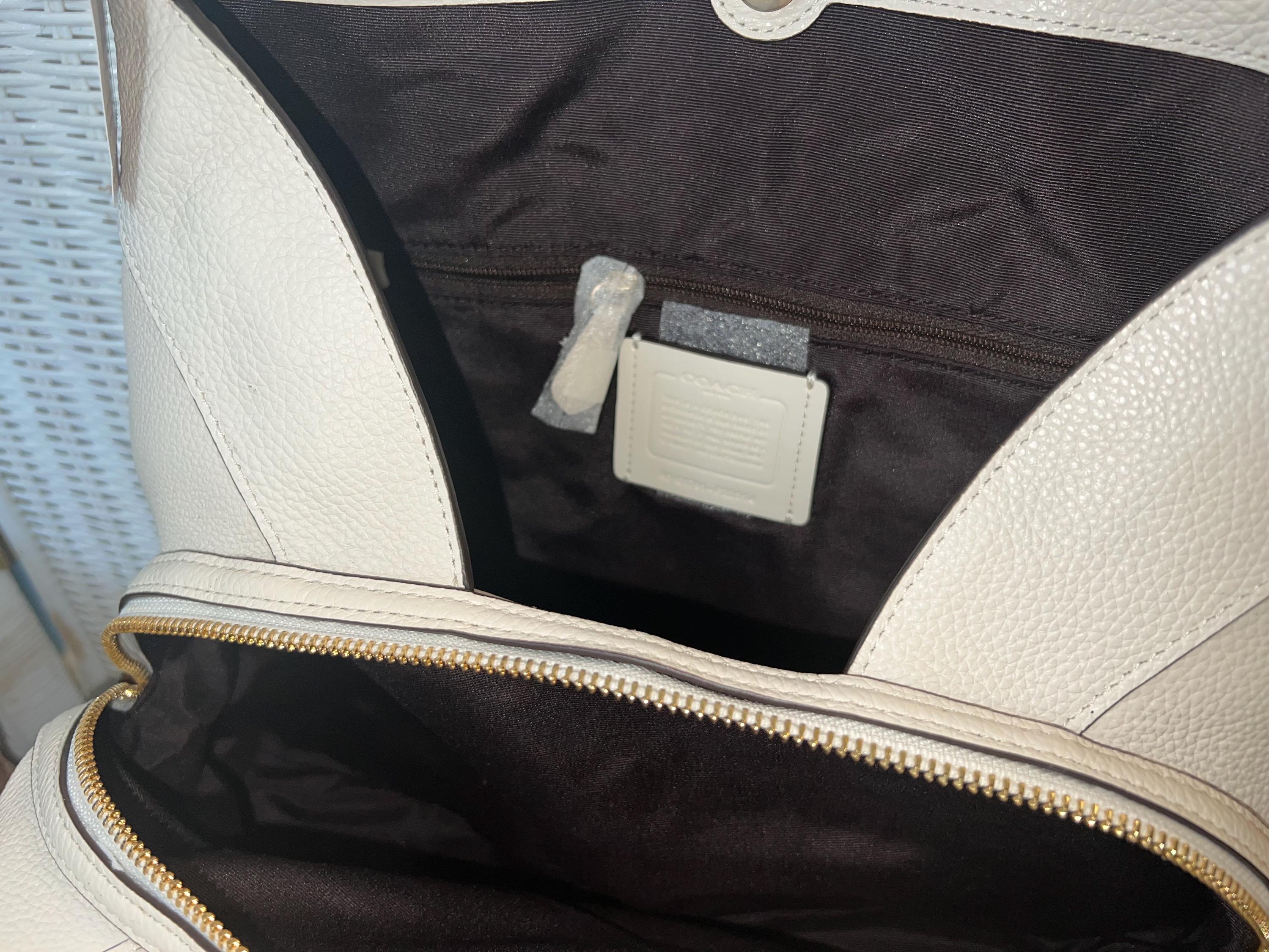 Coach Star Studded Lexy F22314 Chalk (ivory) Leather Tote Bag (NWT 