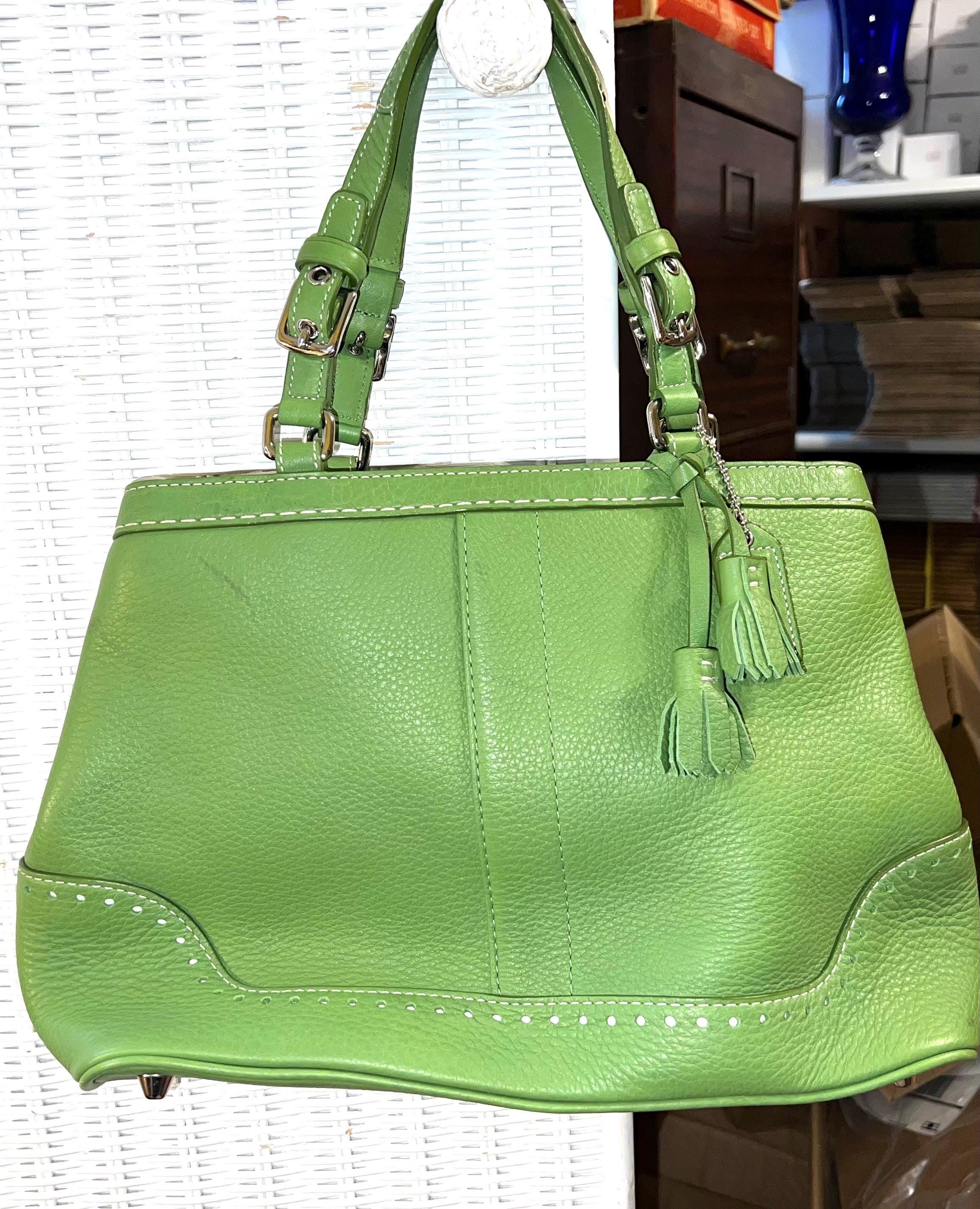 緑coach vintage handbag y2karchive 00s 緑coach vintage handbag