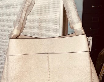 Coach Star Studded Lexy F22314 Chalk (ivory) Leather Tote Bag (NWT